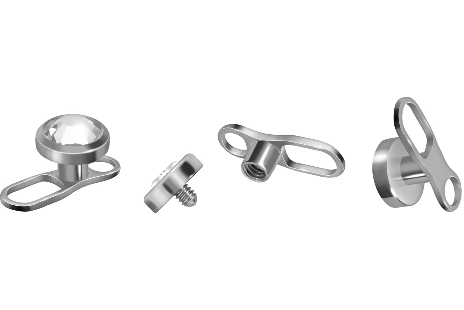 Microdermal In Titanio Pre-sterilizzato Con Disco (Base A 3 Fori - Foto 5